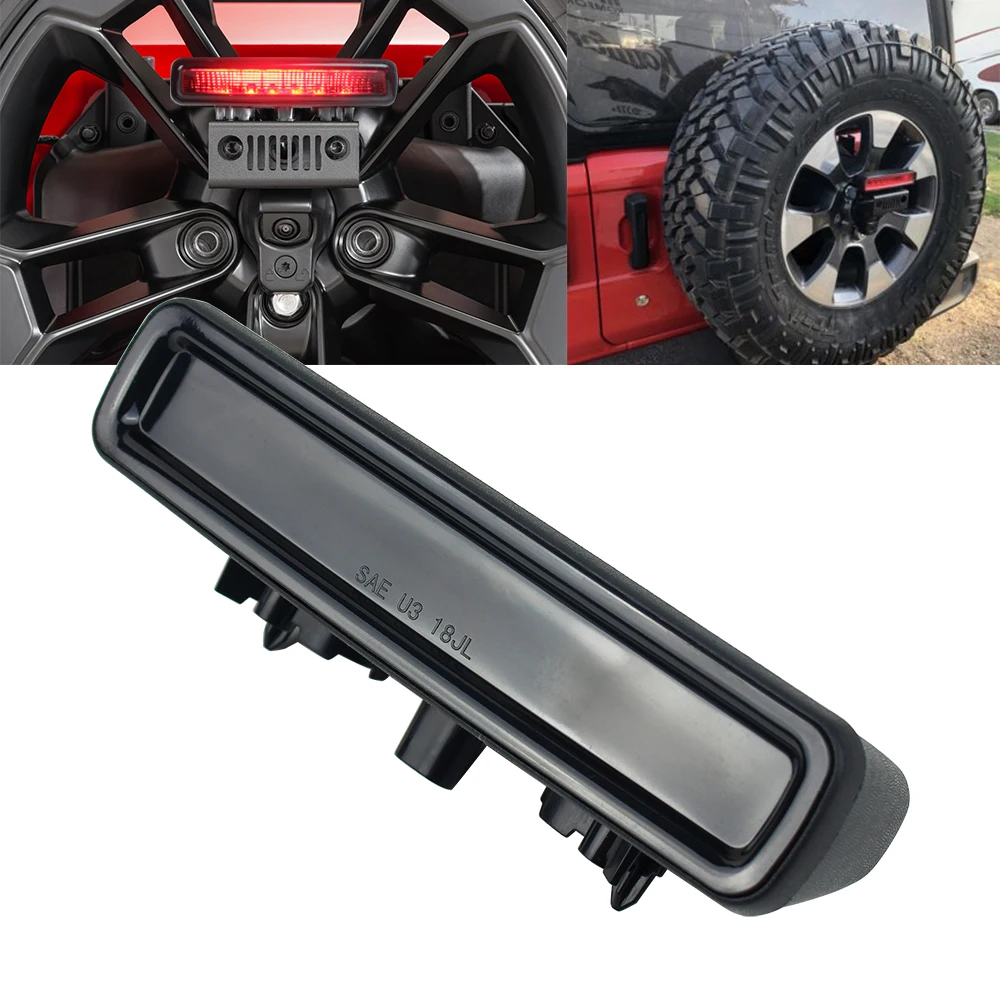 For 18-19 Jeep Wrangler JL Atubeix 3rd Brake Light LED Lamp Red