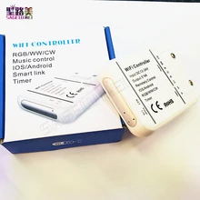 Original 16Million colors 5channels Wifi 372 RGBW WW CW led controller smartphone control music timer mode