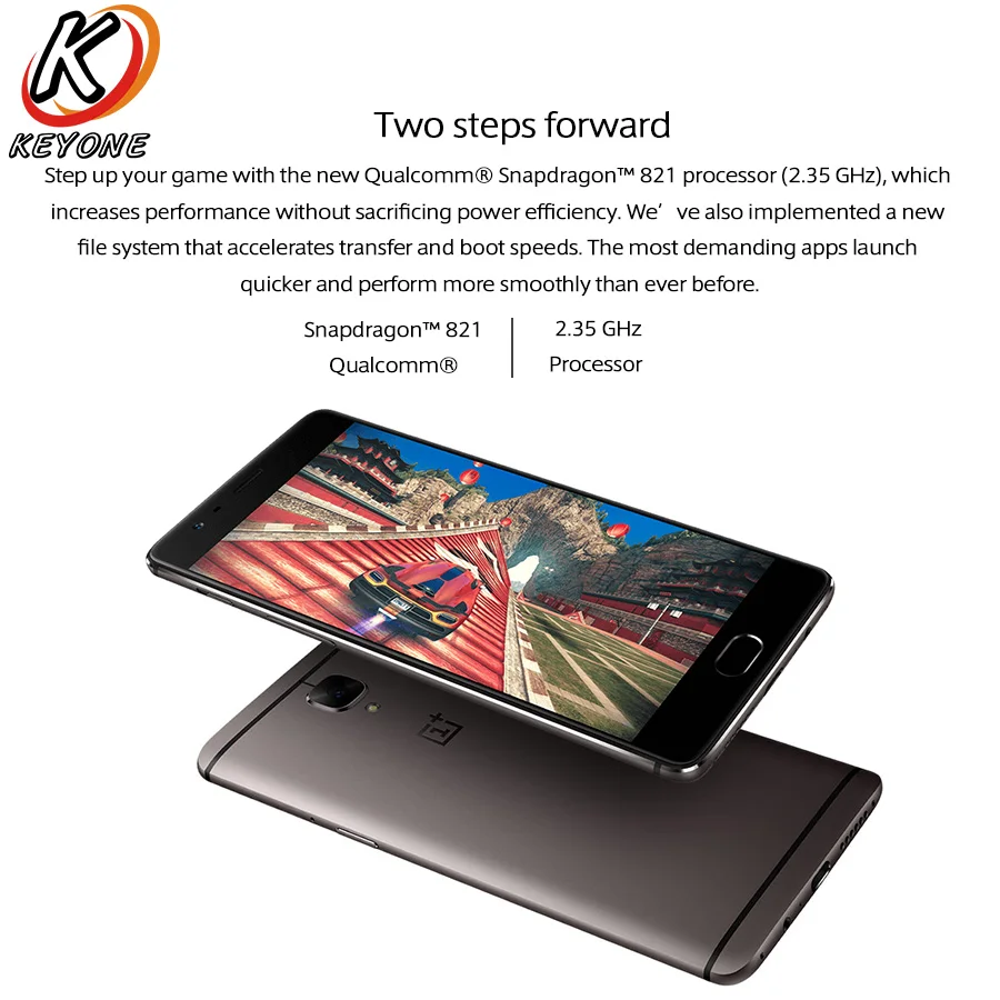 Оригинальный OnePlus 3 T A3010 4G LTE мобильный телефон 5 дюйма 6 ГБ Оперативная память 64 Гб