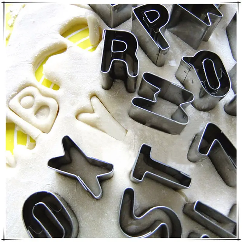 Buy 37 Pcs Cake Decorating Mold Alphabet Letter Number