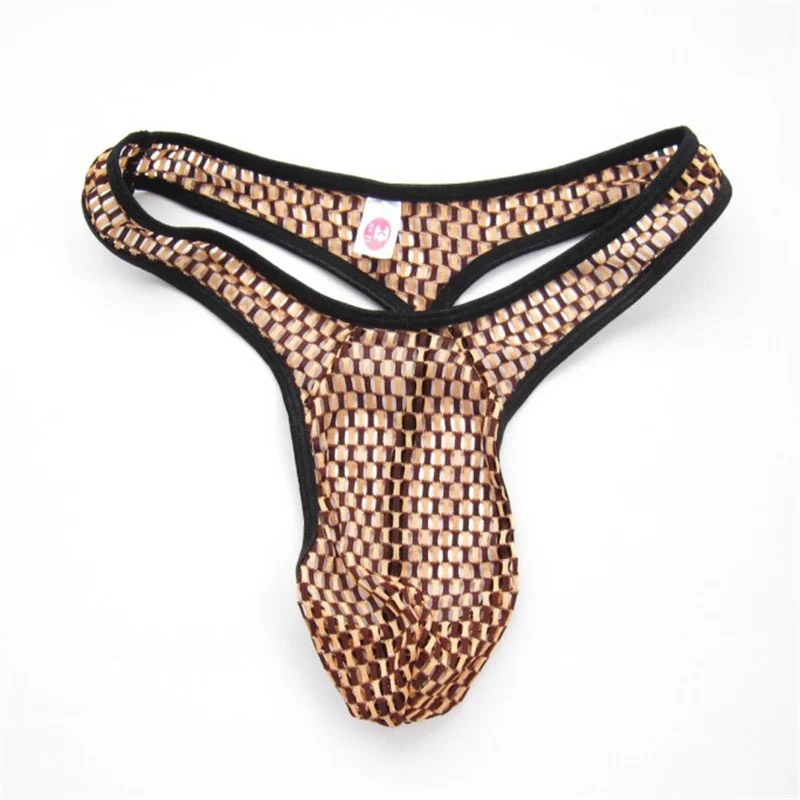 Breathable Mesh Briefs Men Sexy Underwear Jockstraps G Strings And Thongs Men Erotic Panties Perspective Gay Panties Mens Thongs (2)