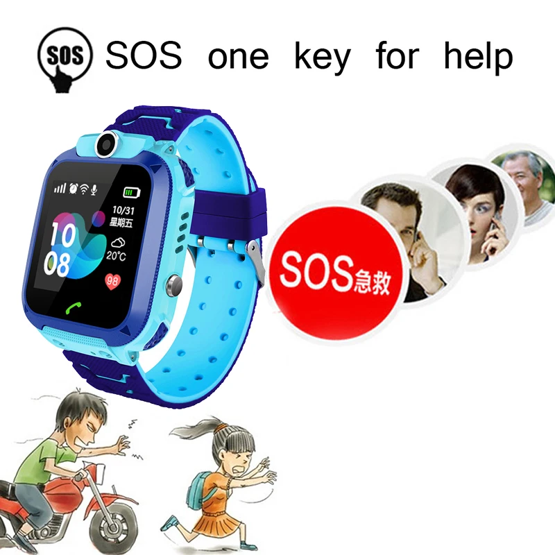 LIGE New Children Smart Watch Kids IP67 Waterproof LBS Positioning Voice Call Anti-lost Baby smartwatch SOS emergency call