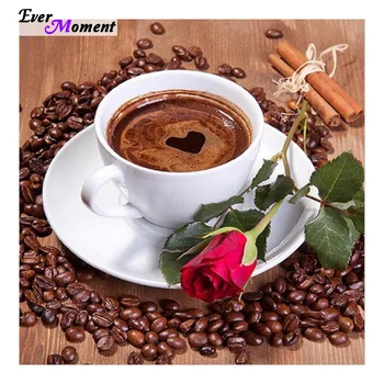 

5D Coffee Cup Pattern Diamond Embroidery Needlework Diamond Painting Cross Stitch Full Rhinestone Paintings Decoration ASF007