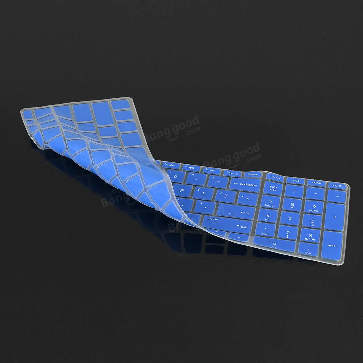 Transparent/Black/Blue/Purple/Rose Red Notebook Keyboard Protector Keyboard Cover for HP Pavilion 15