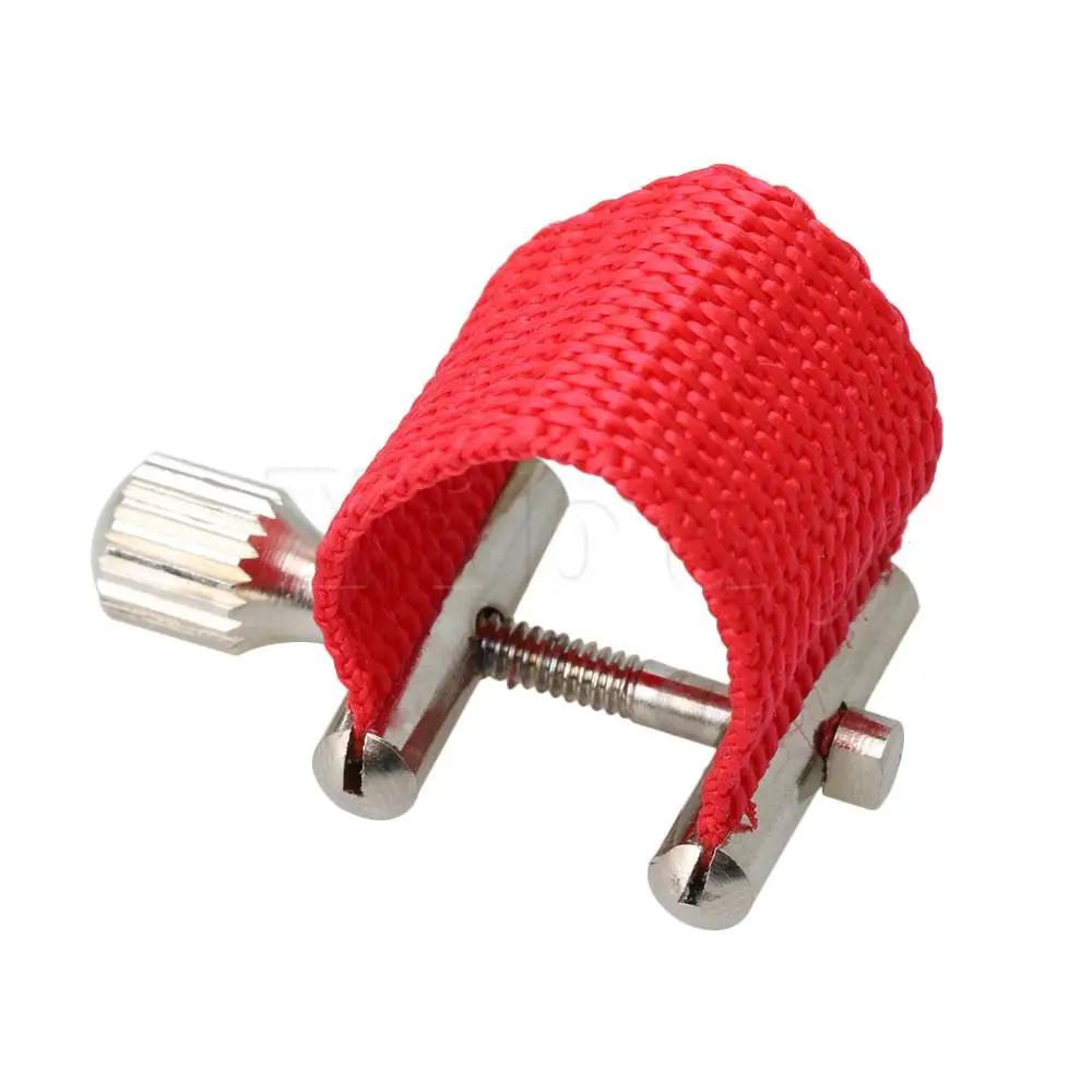

Yibuy 28mm Height Metal Woven Cloth Saxophone Ligature Suitable for Alto Saxophone Musical Instrument Accessory