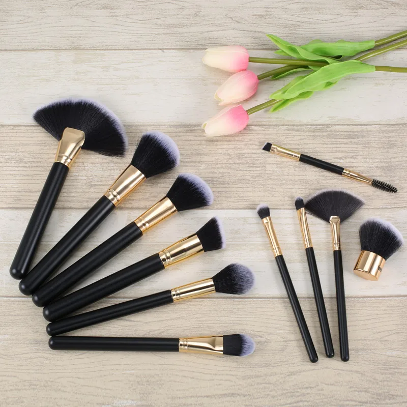 

11Pcs Makeup Brushes Kit Eyeshadow Powder Foundation Soft Synthetic Hair Make Up Brush Cosmetics For Daily Party Makeup FM88