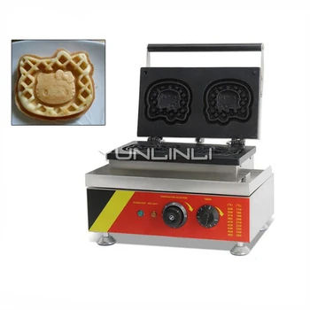 

Commercial Waffle Maker Kitty Shape Cake Machine Cartoon Pattern Waffle Baker Electric Pancake Machine NP-524