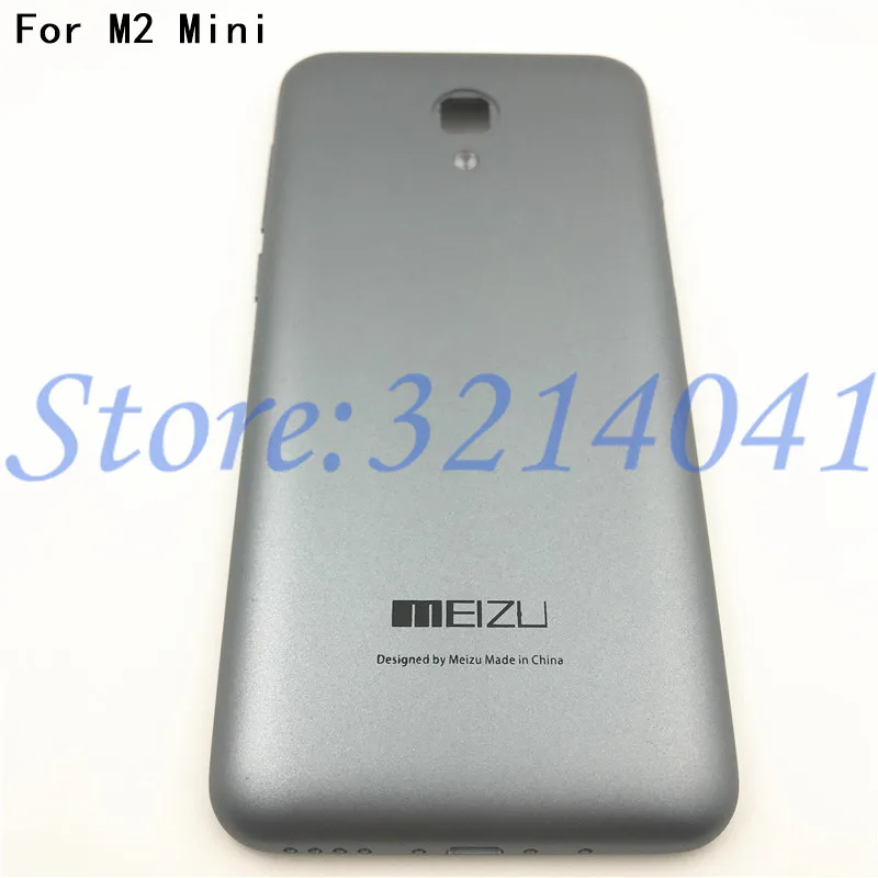 

Original 5.0 inch New Battery Door Back Cover Housing Case For MEIZU M2 Mini With Camera Lens with Power Volume Buttons