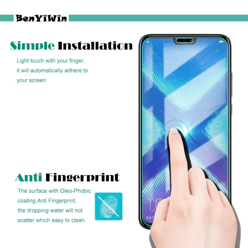 2 шт. Премиум Закаленное стекло для huawei Honor 8X Защитная пленка для экрана прозрачная защитная пленка чехол для huawei Honor 8X стекло