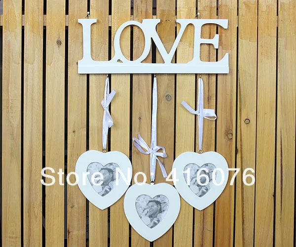

Love Combination Creative Photo Wall Heart to Heart Wooden Photo Frame Home Decoration Gift Hot Selling! P1009