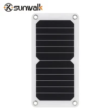 Sunwalk 5 В 6.5 Вт Портативный Солнечный Панель Зарядное устройство sun power солнечных батарей модуль Мощность Bank Зарядка для Iphone мобильный