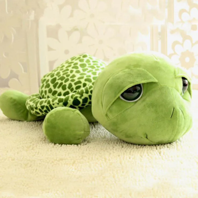 20 см супер милые зеленые большие глаза черепаха плюшевые игрушки мягкие животные Черепаха Игрушки Детские куклы Детский подарок