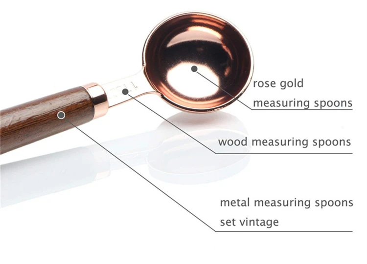 TPUSNOK Высокое качество измерительная нержавеющая сталь для ложек набор мерных ложек для чайных ложек сухие и жидкие ингредиенты TPA75