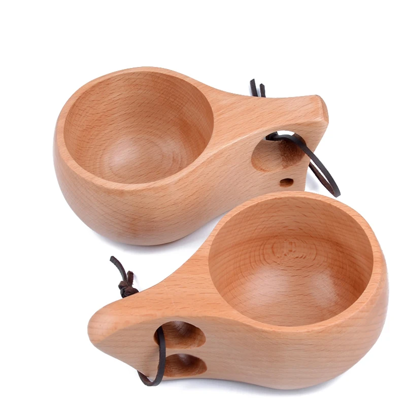 Vintage Wood Coffee Mugs Finland Kuksa Wooden Cups Coffee Tea Milk Mugs Beer Wine Cups Outdoor Camping Wooden Mugs Gift 3 Designs (2)