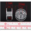 50Pc Clear Empty Bobbins Plastic Spools for Sewing Machine Sewing Threads Empty Bobbins Home Sewing Accessories  AA7247 ► Photo 3/3