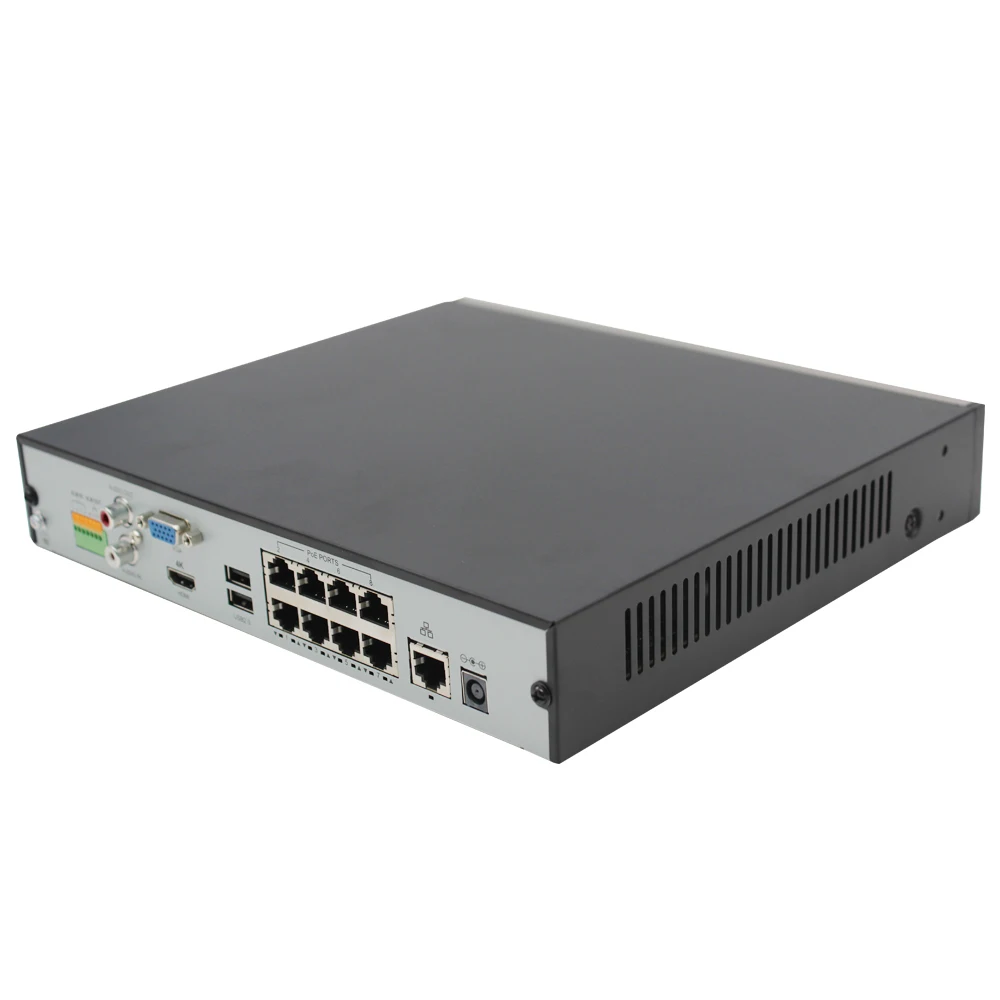 Anpviz 4K разрешение 8CH POE NVR NVR3008 8P 8 канальный сетевой видеорегистратор H.265 порты 1 HDMI
