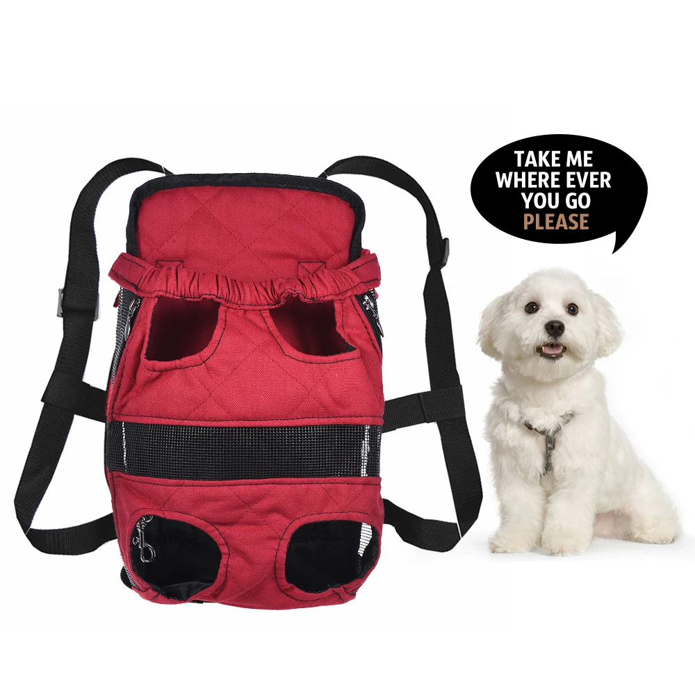 Outdoor Pet Dog Puppy Carrier Front Backpack for Traveling Cycling