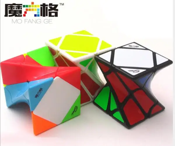 

CuberSpeed Qiyi Twisty skew Black Speed Cube Twist skew axis Puzzle QiYi MoFangGe Twisty axis magic cube Puzzle