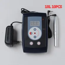 Электрический с крышкой Татуировки Ручка Комплект Перманентный макияж машина для тела Искусство бровей Eyeline губ лайнер набор с 10 шт бесплатно 1RL