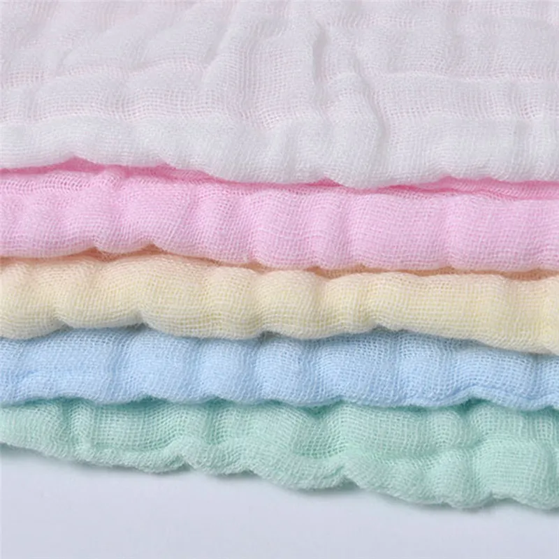 Марлевое детское слюнявное полотенце, хлопковое детское полотенце для мытья, детское маленькое квадратный носовой платок, Товары для новорожденных