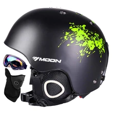 arrive in 18-32 days!!MOON Ski helmet Ultralight and Integrally-molded Breathable Snowboard helmet men women Skateboard helmet
