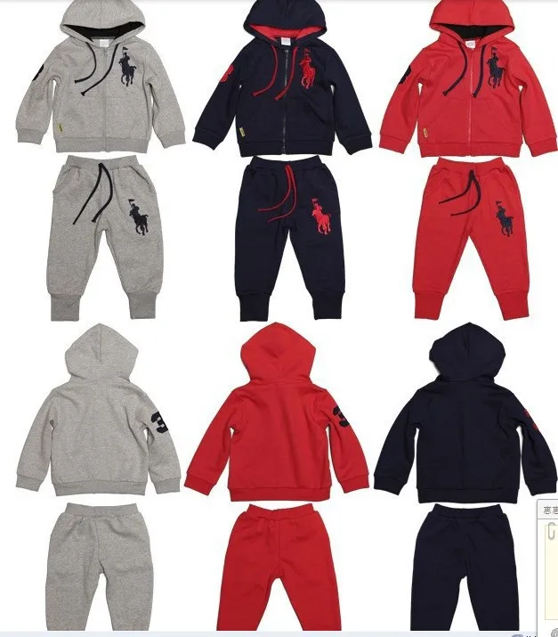 kids polo jogging suits