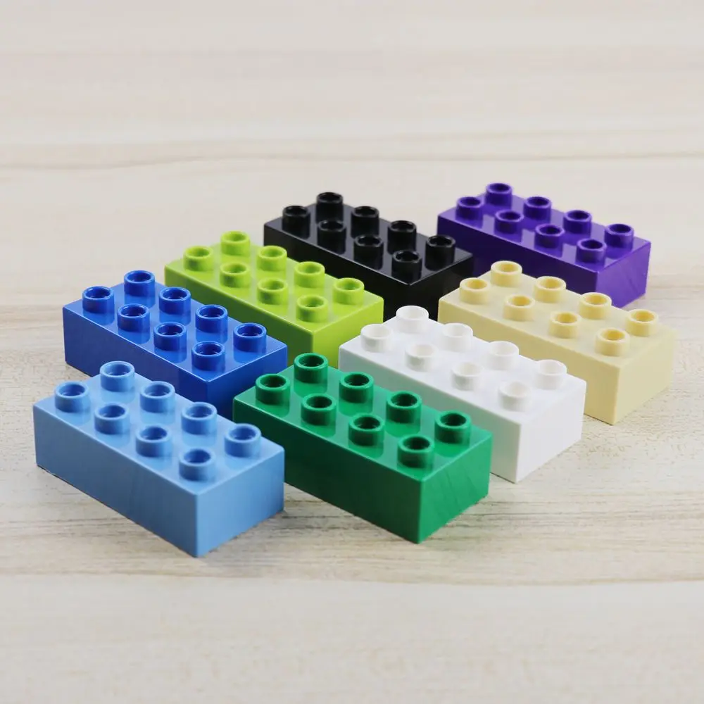 30 шт./лот большие строительные блоки кирпичи 2X4 обучающие игрушки для детей