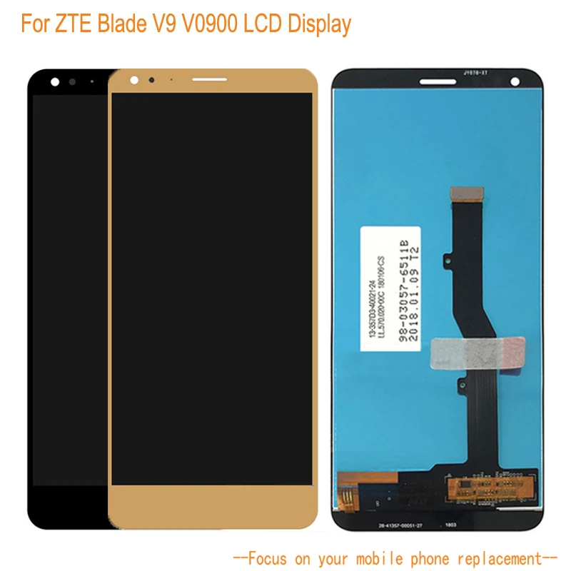 

Mobile Phone LCD Display For ZTE Blade V9 V0900 Touch screen Digitizer Assembly Replacement For ZTE Blade V9 V0900 Screen Sensor