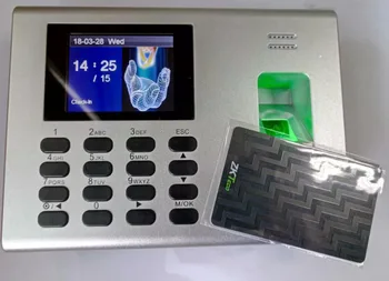 

ZKteco 125Khz RFID Card and Fingerprint Time Clock With Access Control Terminal K40 Fingerprin Time Attendance Built-in Battery