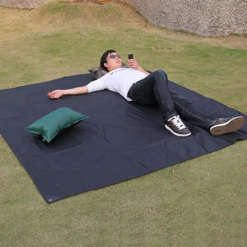 

Delicate Promotion Tarp Airbed Waterproof Outdoor Picnic Camping Tarpaulin Bay Play Mat Plaid Blanket