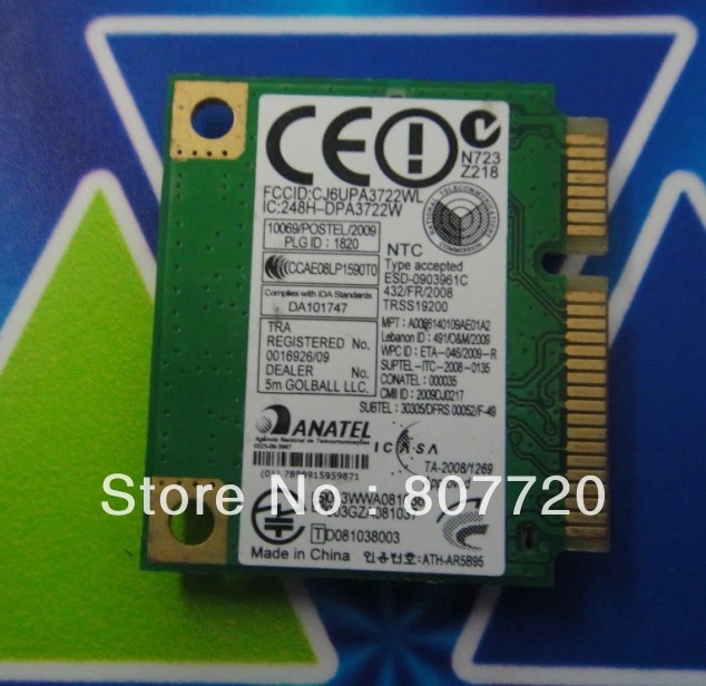 ANATEL DPA3722W MINI PCI E de media altura de la tarjeta de red inalámbrica.|card  display|network express cardnetwork card sale - AliExpress