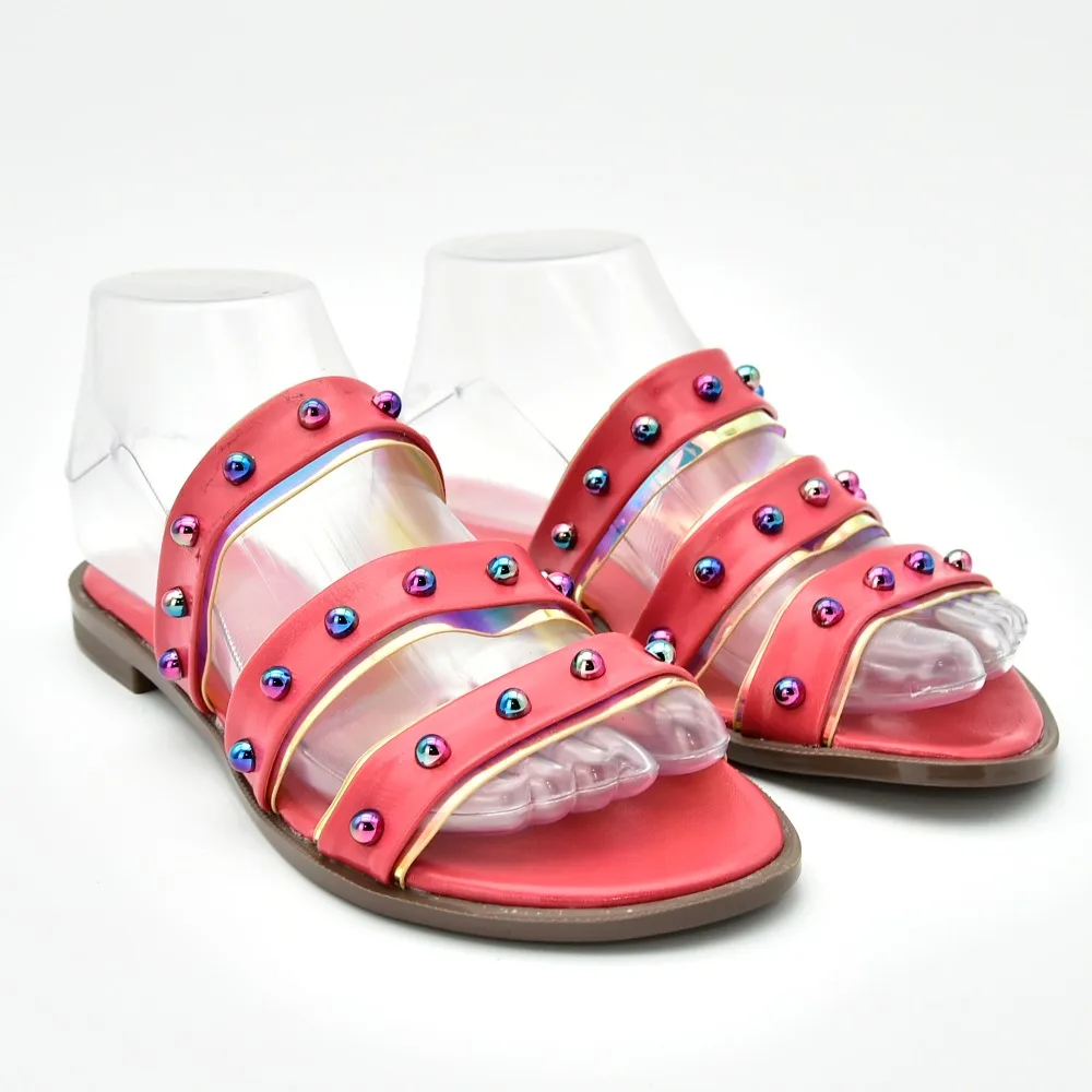 

Sandal lady shoes in peach color 0.5 inches with size 38 to 42 simple and comfortable shoes lady slippers 2019 summer SS011-1