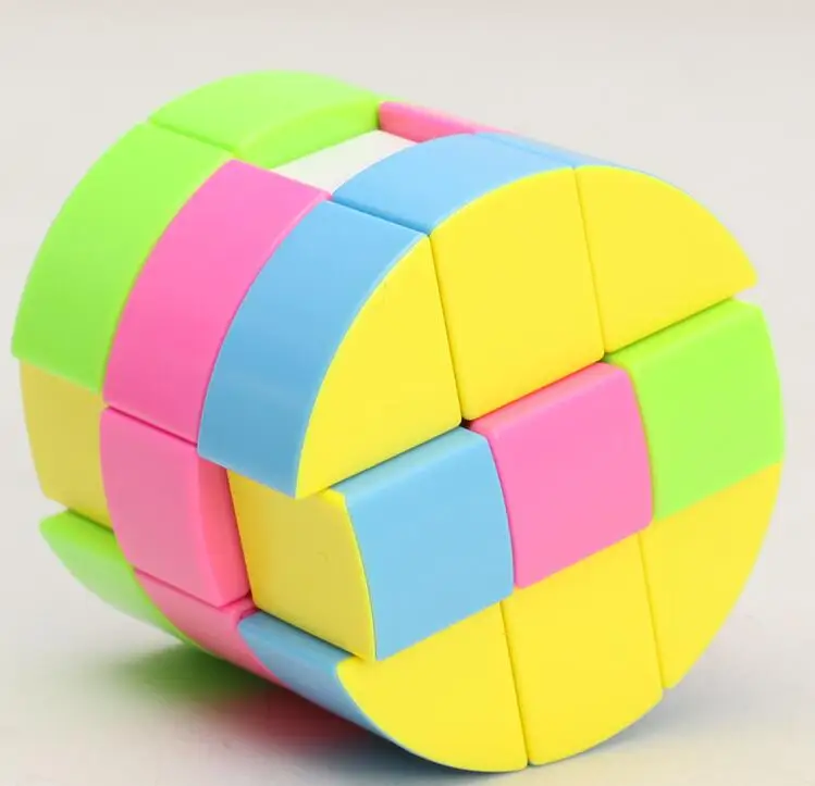 Магические кубики 3x3x3 цилиндрические скоростные поворотные головоломки игрушки для детей подарок магический куб