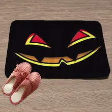 Ночная тыква на Хэллоуин с узором, коврик для двери, ковер для гостиной, ковер из полиэстера, Противоскользящий коврик, украшение дома