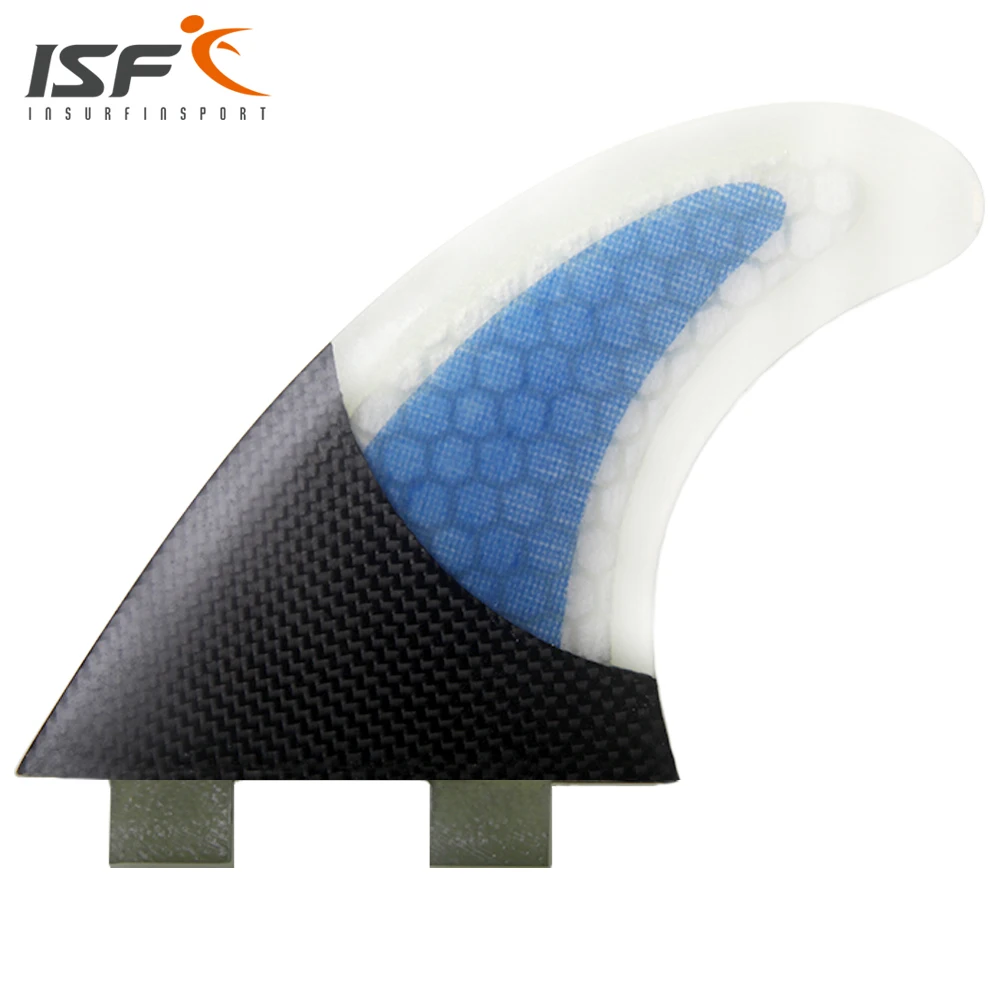Горячие продажи стеклопластиковые сотовые синий доски для серфинга thruster quilhas FCS