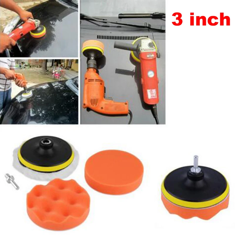 7Pcs/Set 3 Inch Car Polishing Sponge Tool For Auto Truck Paint Cleaning