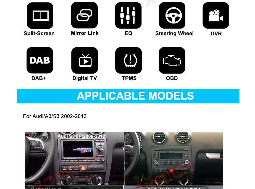 Best Autoradio 2Din Android Car Stereo DVD Player For Audi 2010 A3 8P/A3 8P1 3-door Hatchback/S3 8P/RS3 Sportback Car Radio GPS Navi 3 Best Autoradio 2Din Android Car Stereo DVD Player For Audi 2010 A3 8P/A3 8P1 3-door Hatchback/S3 8P/RS3 Sportback Car Radio GPS Navi 3