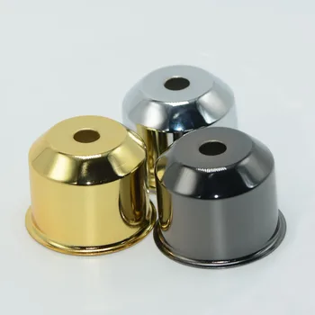 

6pcs/Lot Vintage Lamp Socket Cup E27 Lamp Bases Cups Black/Silver/Gold Table Lamp Holder Covers Wall Ceiling Light Accessories