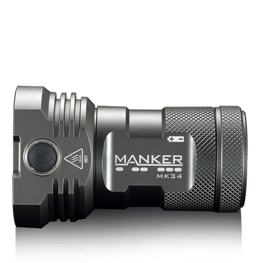  Manker MK34 Powerful Searchlight 8000LM 12x CREE XP-G3 LED / 6500LM 12x Nichia 219B / 219C LED Flas - 32968324555