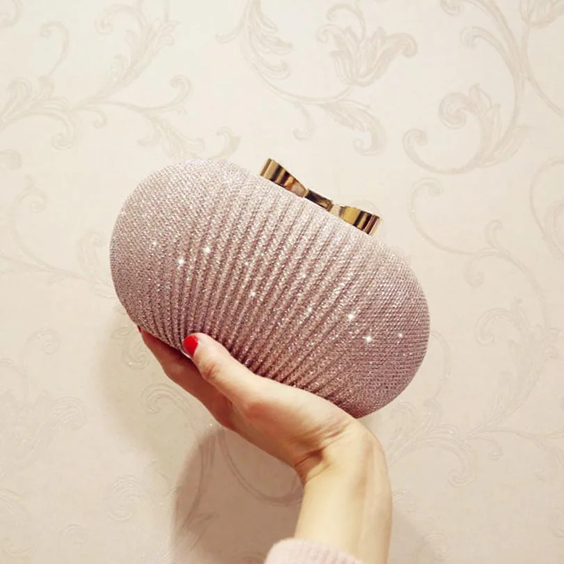 أزياء النساء Ruched مخلب مساء حقيبة السيدات حزب الزفاف العروس محفظة يوم مخلب حقائب مكياج Crossbody حقيبة
