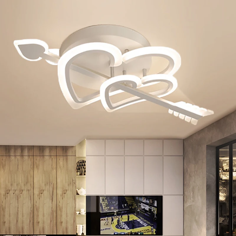 

Nordic led lamps modern minimalist at first sight love wedding bedroom home lamp living room study ceiling lamp