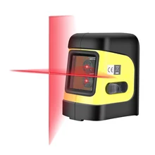 Мини 2 линии красный/зеленый лазерный уровень может переключать Горизонтальные и вертикальные линии