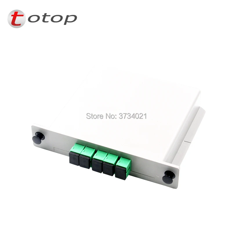 SC APC plc 1x4 Сплиттер оптический коробка FTTH PLC Splitter коробка с 1x4 плосковолноводную тип оптический сплиттер Бесплатная доставка