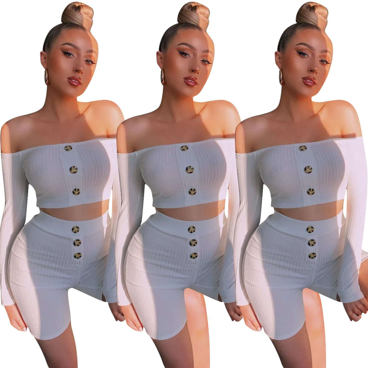 

2019 new arrival sexy fashion style summer women plus size sets