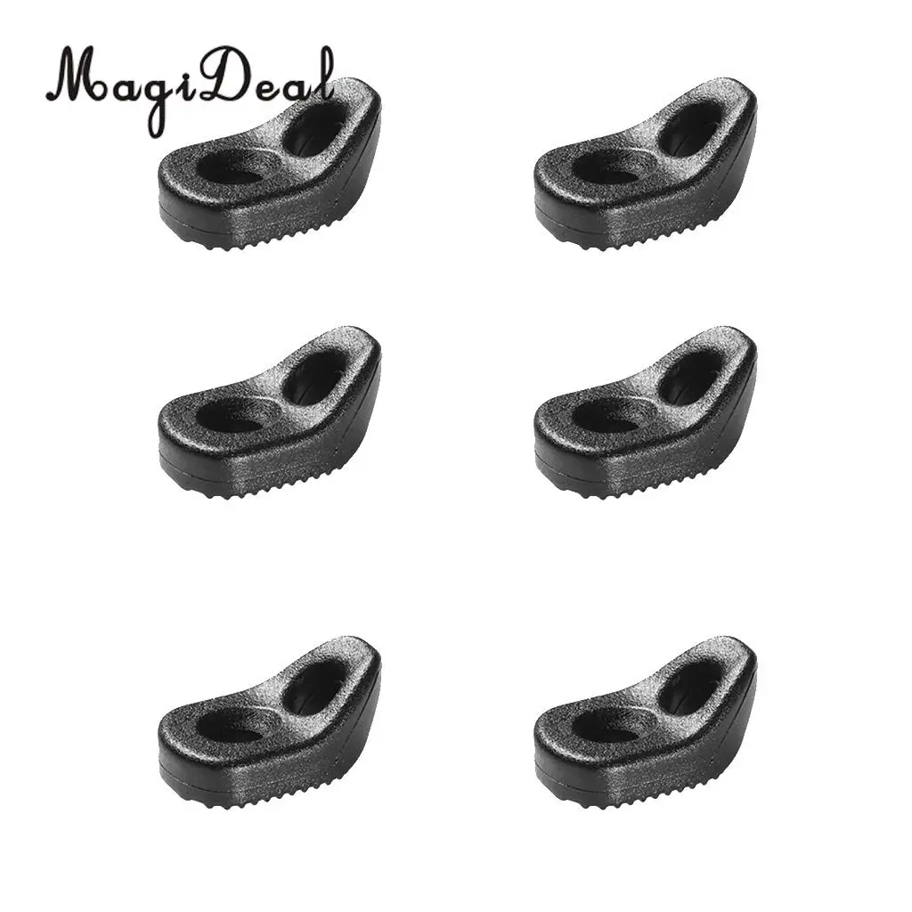 MagiDeal Heavy Duty 6Pcs Kayak Canoe Single Eyelet Tie Down Loop Safety Deck Fitting Replacement Kit for Rowing Boat Water Sport