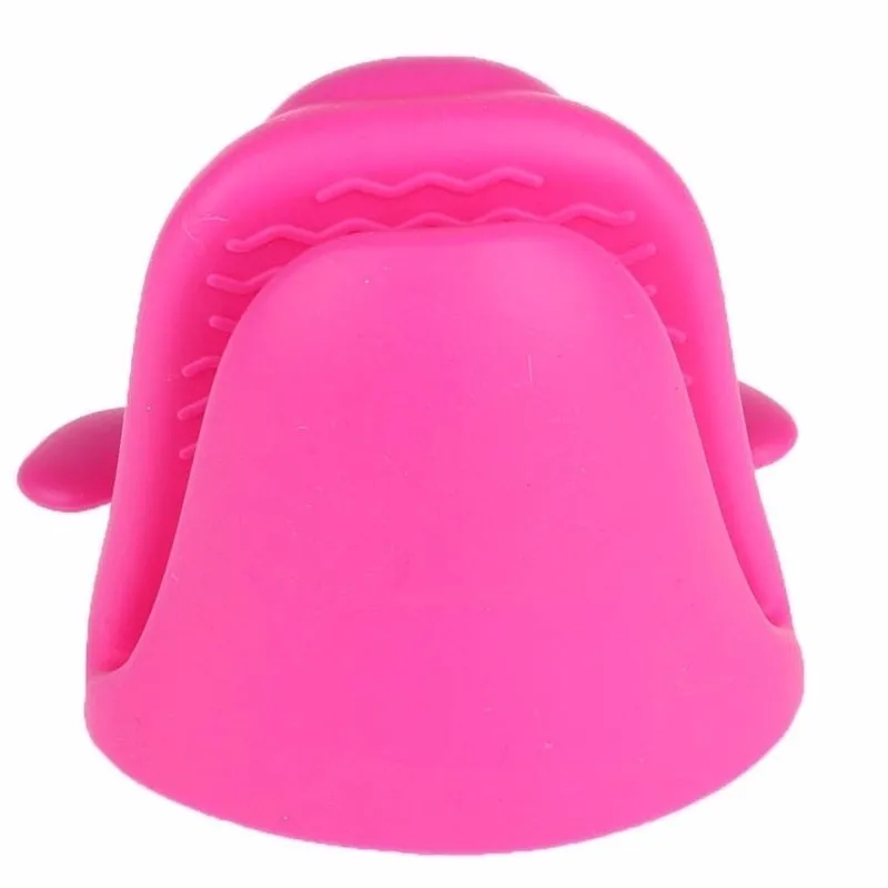 1pc Silicone Oven Glove Heat-resistant Finger Hand Clip Kitchen Doggie Shape Oven Holder Cake BBQ Baking Mitt Glove Cooking Tool (8)
