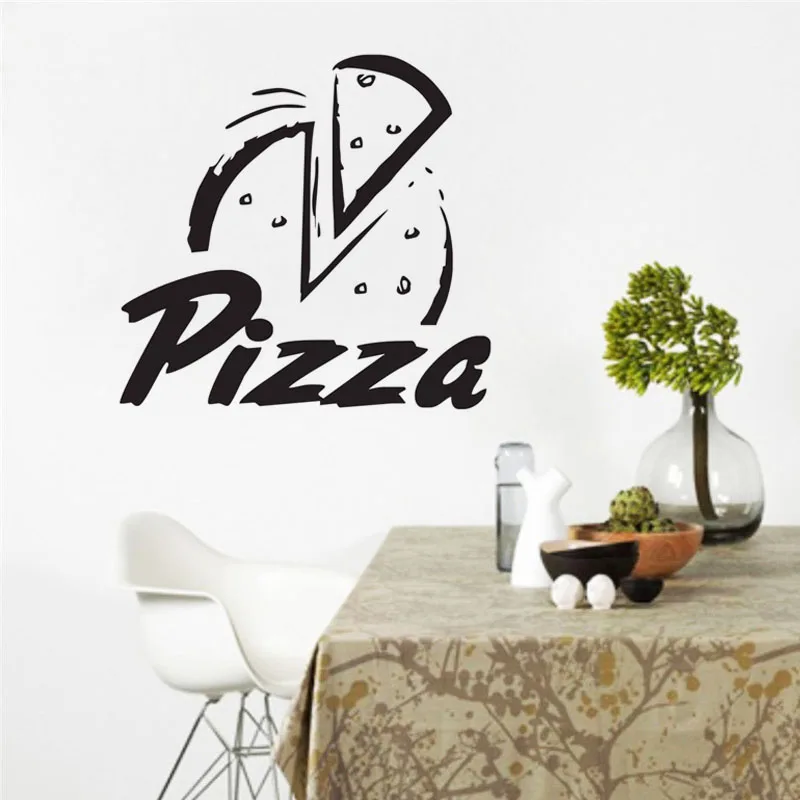 pizza wall decals vinyl removable restaurant wall decor sticker food interior design wall stickers for kitchen - Designer Wall Stickers pizza wall decals vinyl removable restaurant wall decor sticker food interior design wall stickers for kitchen - Designer Wall Stickers