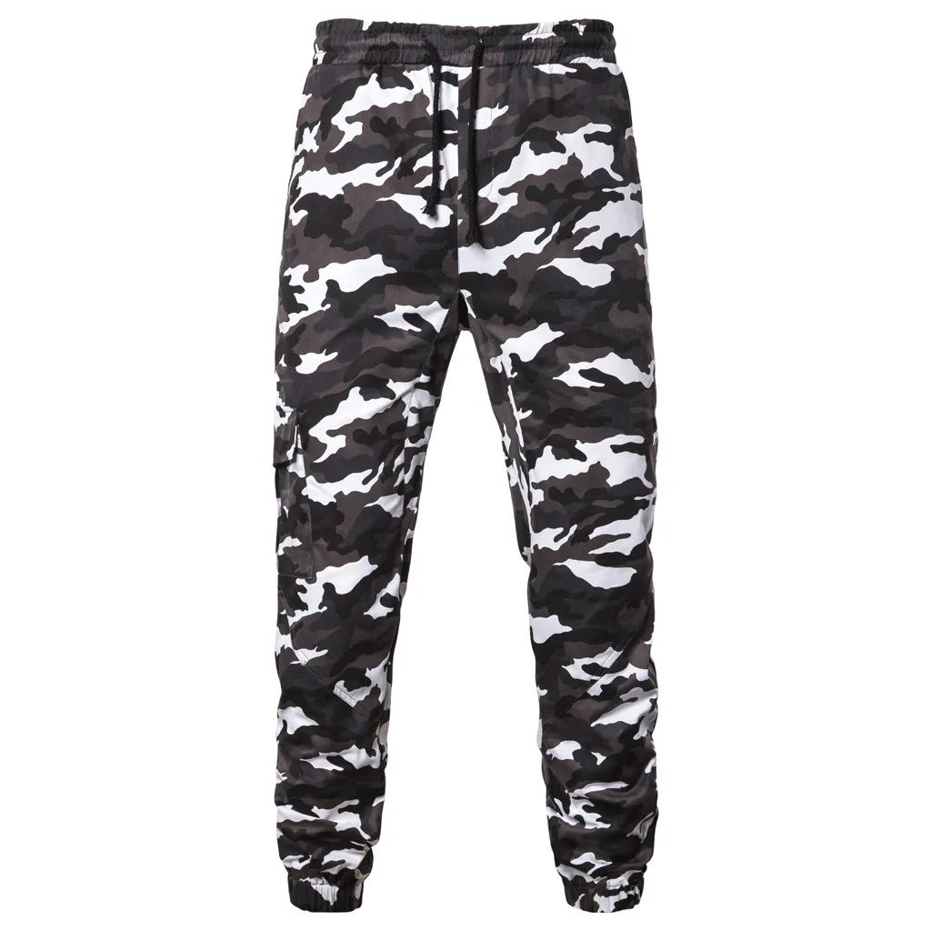 Летние брюки мужские Pantalones Hombre модные мужские длинные свободные повседневные камуфляжные рабочие Брюки камуфляжные мужские