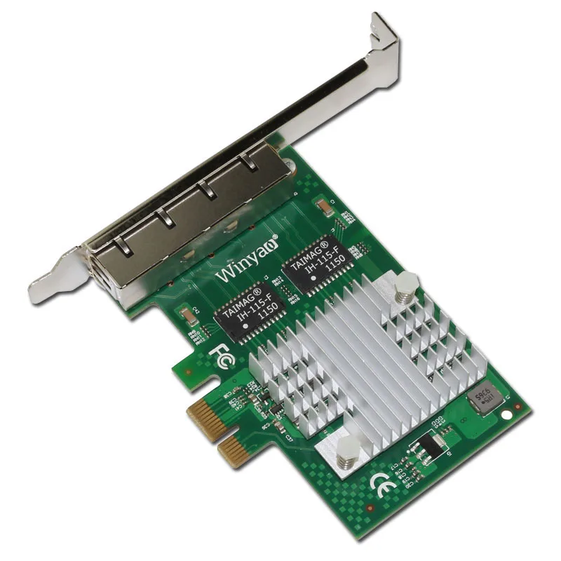 PCIe x1 Quad port Gigabit Adapter 10/100/1000M I340 T4 Server Card ESXIin Network