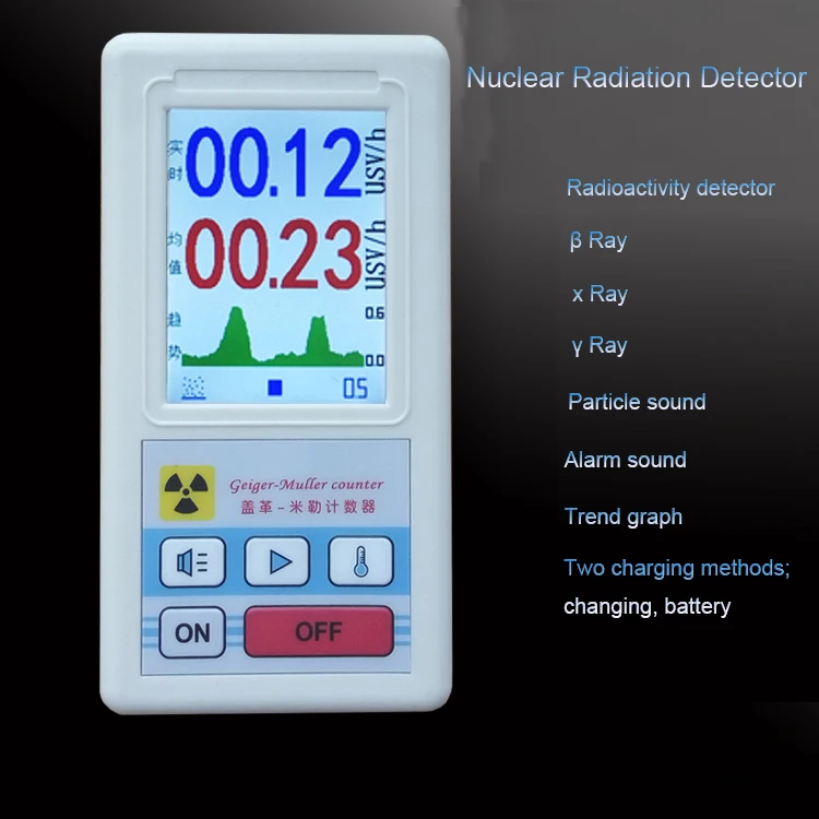 

Geiger counter Personal dosimeters Marble detector nuclear radiation Beta X Y Ray tester GM tube Nuclear radiation detector